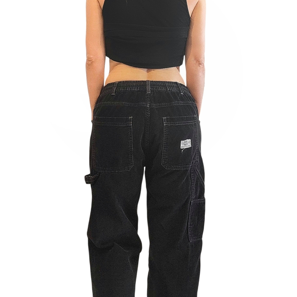 BDG Black Cordiroy Drawstring Pull-on Cargo Pants Sz.M